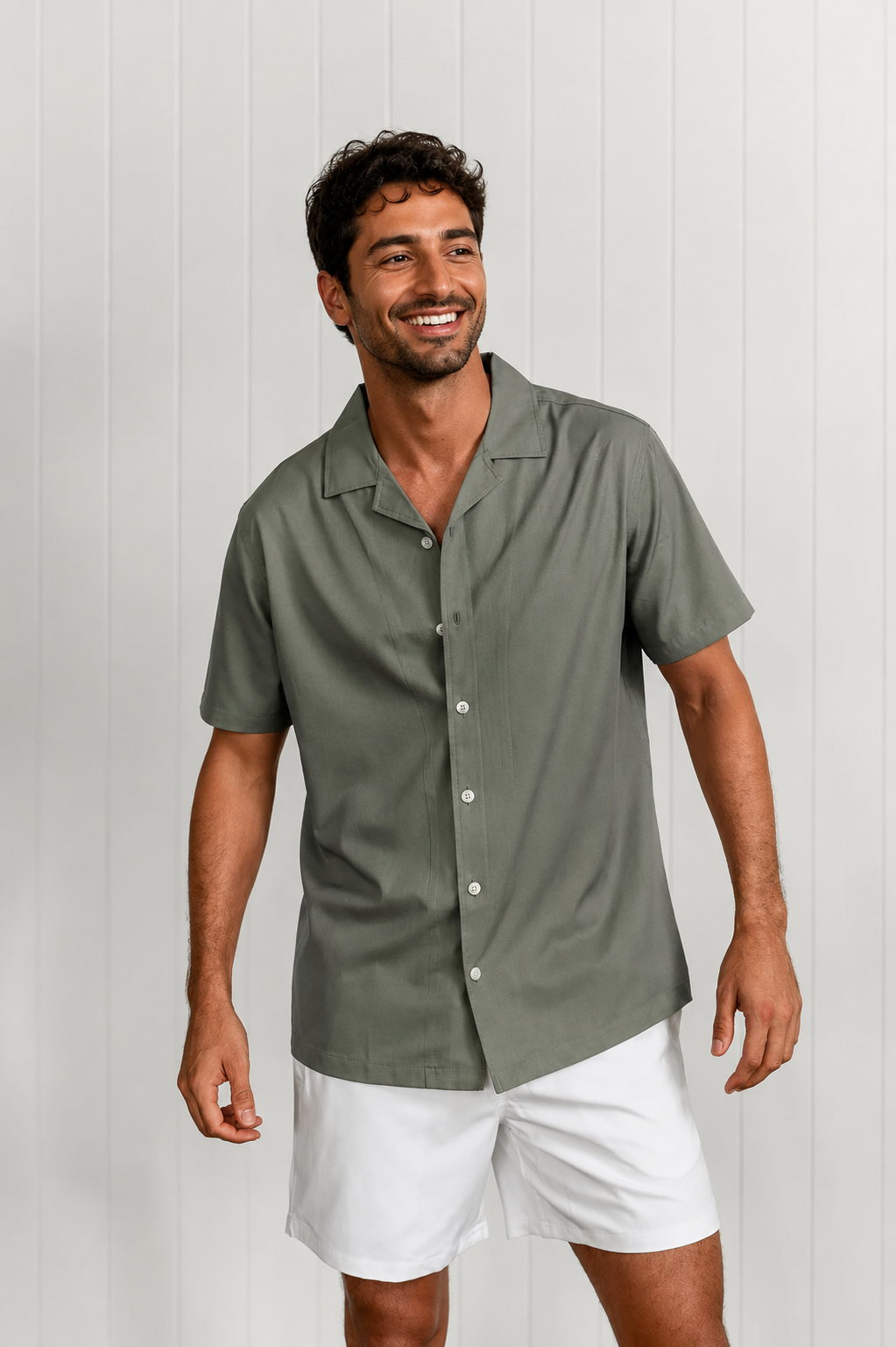 Olive Green Swim Shirt
