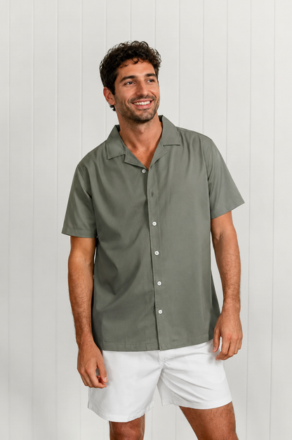 Olive Green Swim Shirt