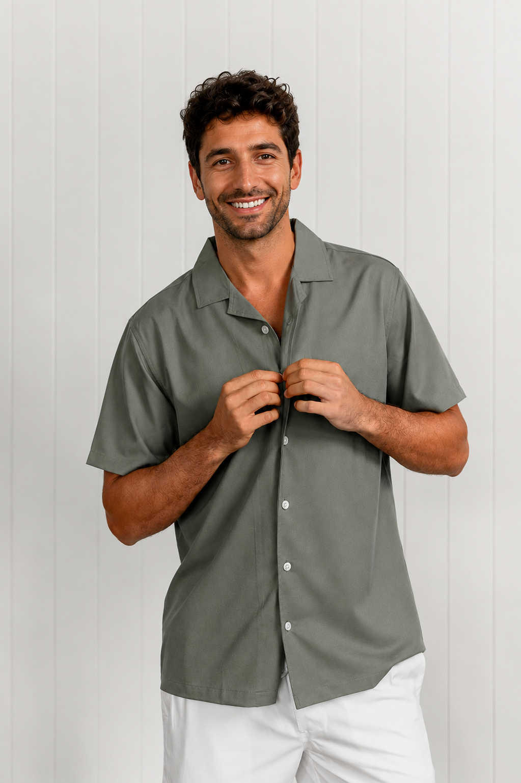 Olive Green Swim Shirt