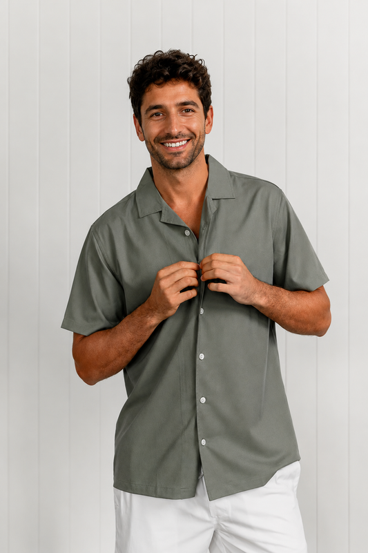 Olive Green Swim Shirt