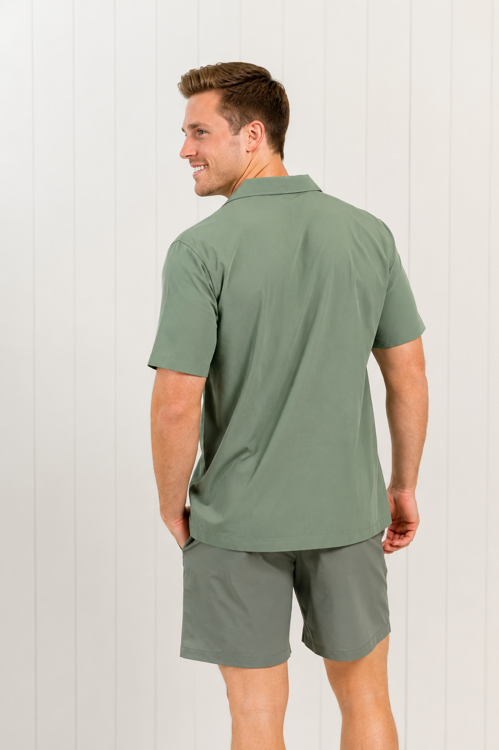 Olive Green Swim Shirt