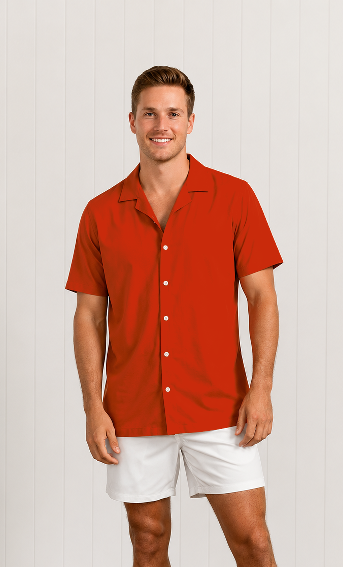 Burnt Orange Swim Shirt