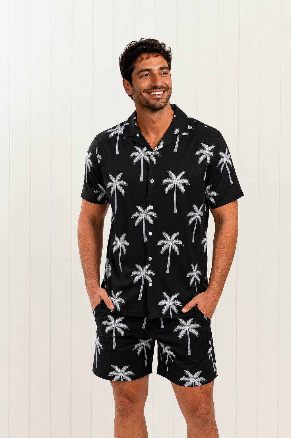 Black Palms Swim Shirt