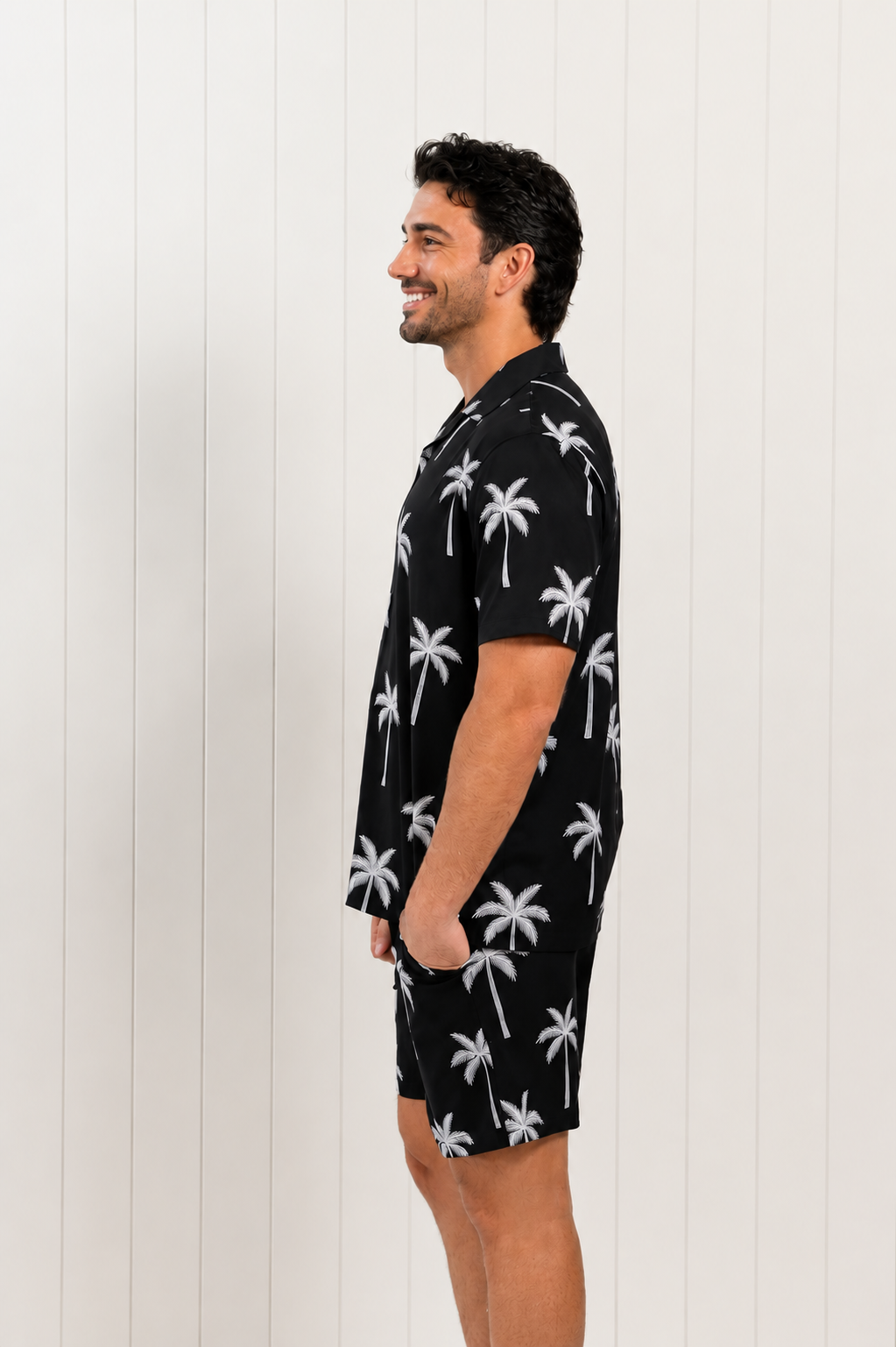 Black Palms Swim Shirt