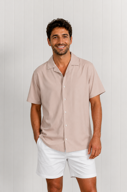 Beige Swim Shirt