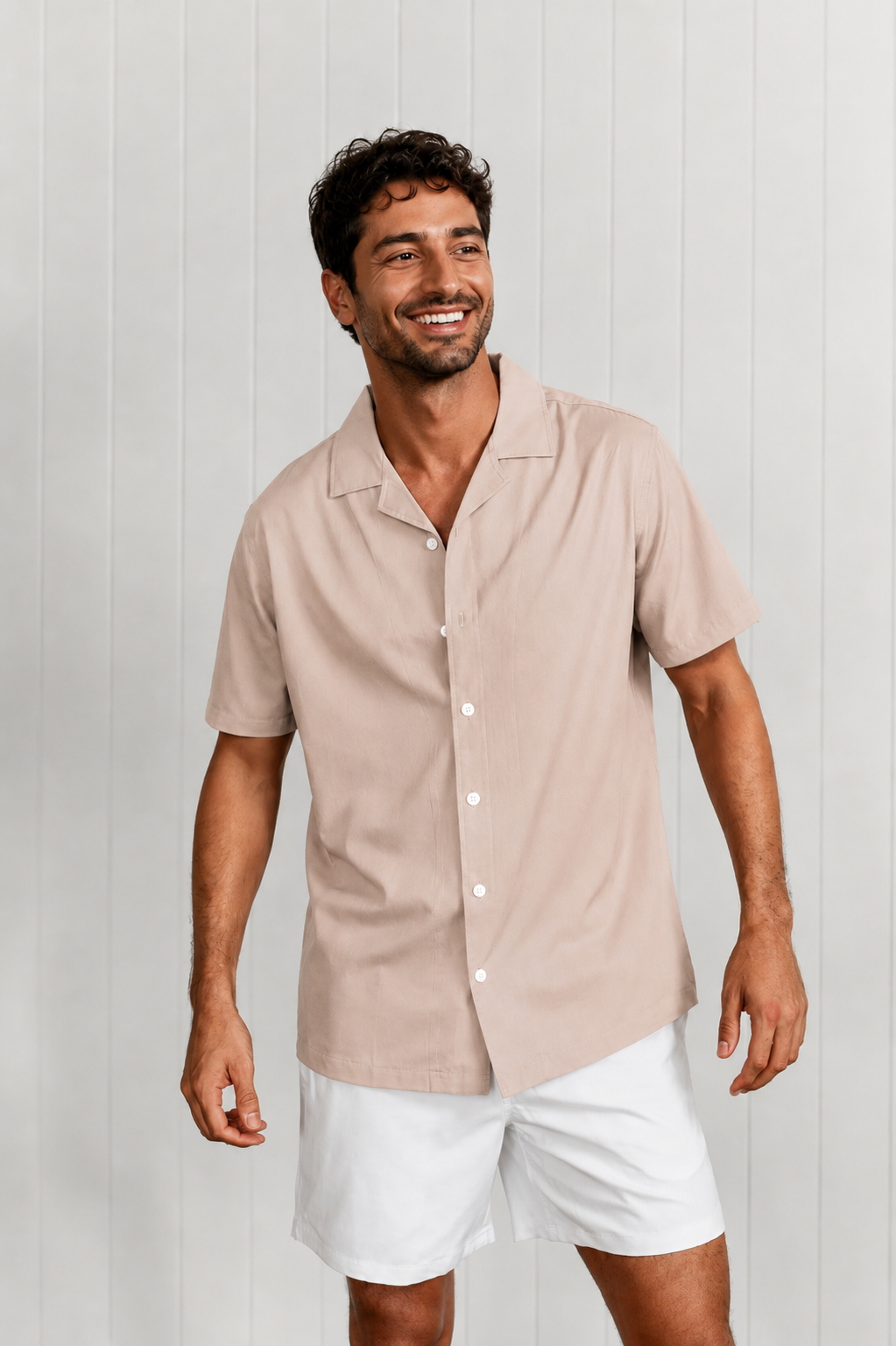 Beige Swim Shirt