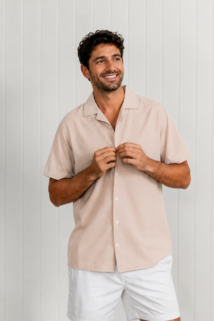 Beige Swim Shirt