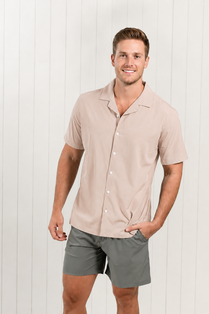 Beige Swim Shirt