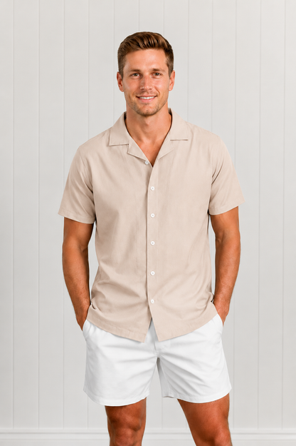 Beige Swim Shirt