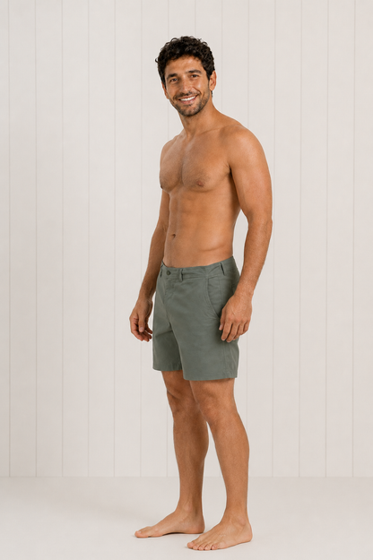 Olive Green Mareva™ Swim Shorts