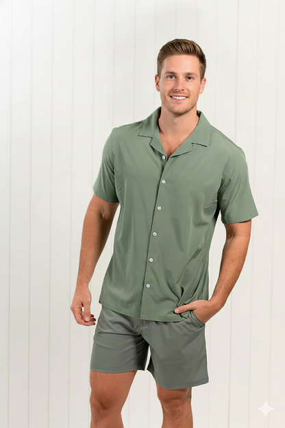 Olive Green Swim Shirt